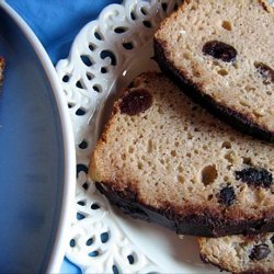 White Chocolate Iced Cranberry Bread