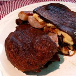 Grilled Sausage Sandwiches With Caramelized Onions and Gruyere C