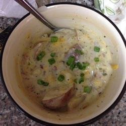 Slow Cooker, Easy Baked Potato Soup