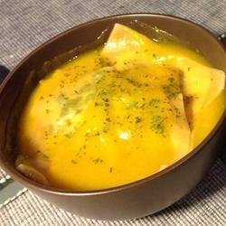 Butternut Squash Soup with Spinach Ravioli