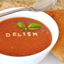 Hearty Hot or Cold Roasted Tomato Soup