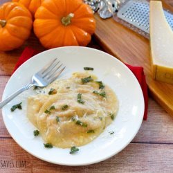 Pumpkin Ravioli With Butter Sage Sauce