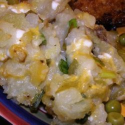 Twice-Baked Potato Casserole With Green Chiles
