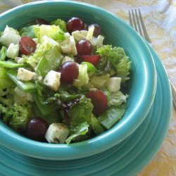 Field Salad With Snow Peas, Grapes, and Feta
