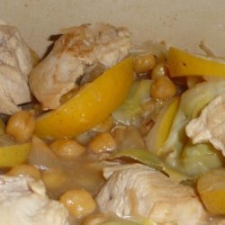 Lemon Chicken With Chickpeas and Artichokes