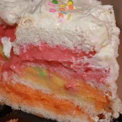 Rainbow Sherbet Cake