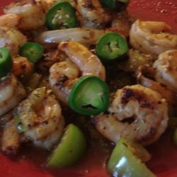 Grilled Shrimp With Tomatillos