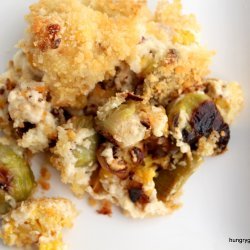 Smoky Brussels Sprouts Gratin