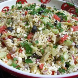 Greek Orzo Artichoke Salad