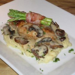 Chicken and Mushrooms in a Cream Sauce