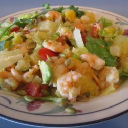Shrimp, Mango and Avocado Salad W/ Passion Fruit Vinaigrette