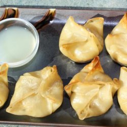 Baked Crab Rangoon With Thai Ginger-Lime Dipping Sauce