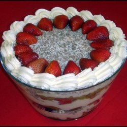White Chocolate, Irish Cream & Berry Trifle