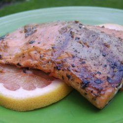 Grilled Balsamic and Grapefruit Glazed Salmon