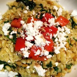 Orzo With Spinach and Pine Nuts