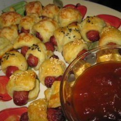 Pigs in a Blanket With Curried  ketchup 