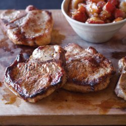 Maple brined pork chops