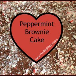 Peppermint Brownie Cake