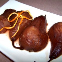 Spiced Red Pears in Wine (Crock Pot)
