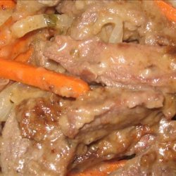 Beef Simmered in Herb-Wine Sauce