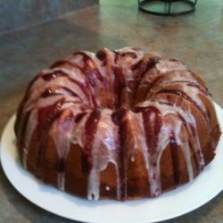 Raspberry Swirl Cake