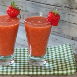 Coconut, Banana and Strawberry Smoothie