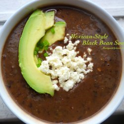 Black and White Mexican Bean Soup