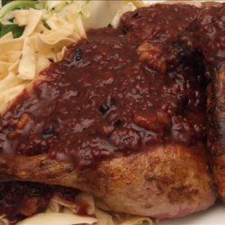 Roasted Duckling in Raspberry Sauce