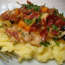 Chicken and Olive Ragout With Dijon Potatoes