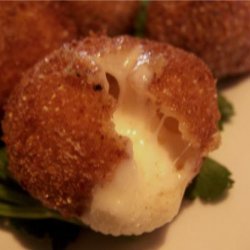 Fried Bocconcini With Spicy Tomato Sauce