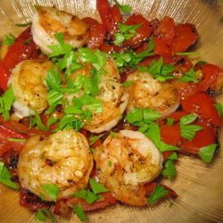 Shrimp & Tunisian Fresh Tomato Relish