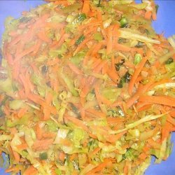 Save the Stems Broccoli, Carrot & Cabbage Stir Fry