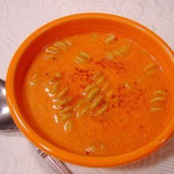 Creamy Greek Tomato Noodle Soup