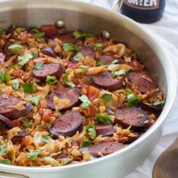 Skillet Sausage and Cabbage