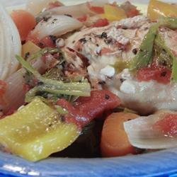 Chicken and Fresh Tomato Slow Cooker Stew