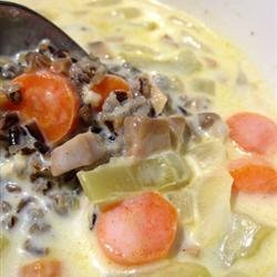 Silky and Creamy Wild Rice Soup