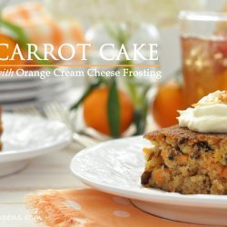 Orange Carrot Cake With Orange Cream Cheese Frosting