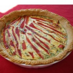 Roasted Red Pepper Quiche