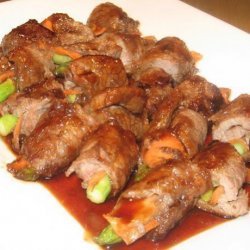 Japanese Beef and Vegetables Rolls