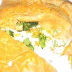 Broccoli and Cheese Calzone