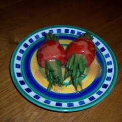 Haricots Verts in Plum Tomatoes