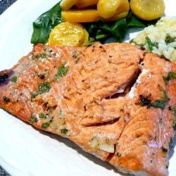 Grilled Salmon With Kiwi-Herb Marinade