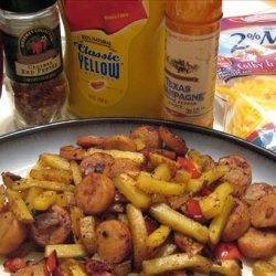 Hot Dog and Fries Hash With Variations