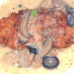 Deep Fried Mushroom & Black Olive Chicken