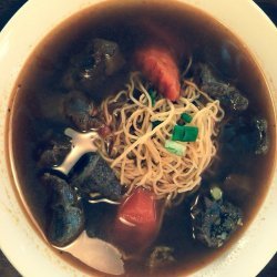 Beef Soup With Egg Noodles