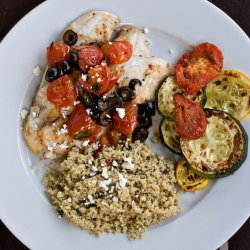 Fish Sauteed With Spicy Tomatoes and Olives