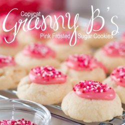 Pink Frosted Cookies
