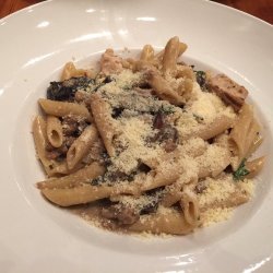 Penne in Cream Sauce With Sausage