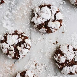 Chocolate Peppermint Crackle Cookies