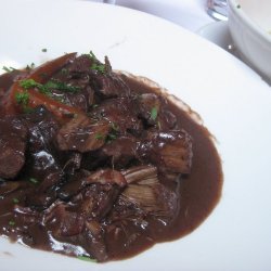 Beef Burgundy With Bacon